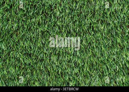 Artificial green grass using for background or texture, close up Stock Photo