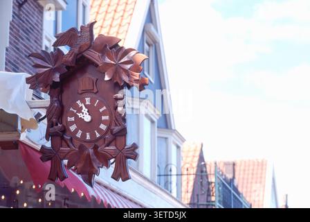 CLOCK, VOLENDAM,  THE NETHERLANDS, AR 406EURO 069 Stock Photo
