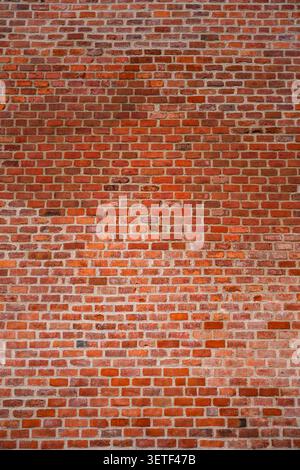 texture background of a wall made from red bricks Stock Photo