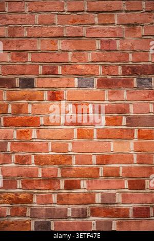 texture background of a wall made from red bricks Stock Photo