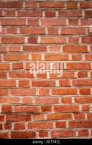 texture background of a wall made from red bricks Stock Photo