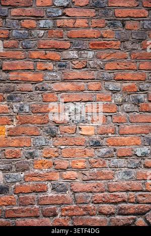 texture background of a wall made from red bricks Stock Photo