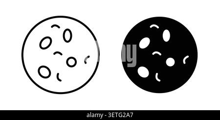 Probiotics icon silhouette vector set. thin line pack. Stock Vector