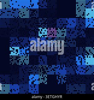 Decorative fintech block grid illustration for print design, creative layouts, and modern visual branding. Stock Vector