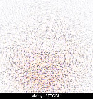 Decorative tech halftone circles illustration for branding projects, creative layouts, and modern visual branding. Stock Vector