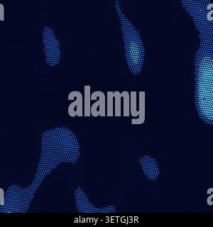 Decorative dot mesh backdrop with dynamic curved wave motion Stock Vector