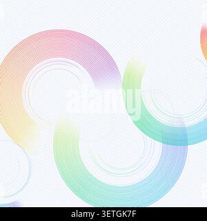 Abstract circle chain halftone pattern with marketable vector styling for backgrounds, posters, and design templates. Stock Vector