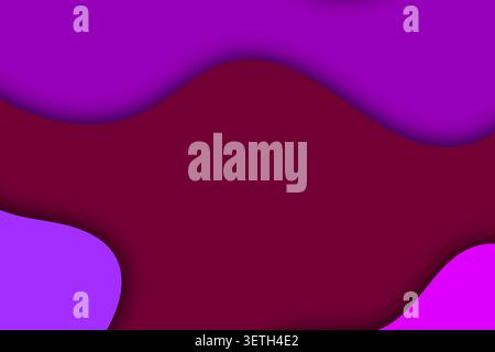 Flowing organic forms layered with soft shadows create dynamic visual movement. Smooth curves and vibrant color transitions offer a modern abstract ba Stock Vector