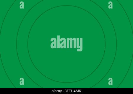 Abstract background featuring concentric circles in varying shades of green, creating subtle shadows and a clean, minimalist design. Stock Vector