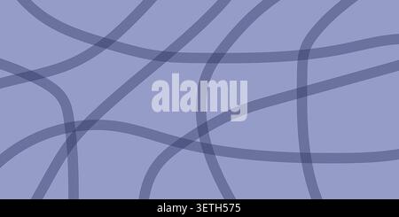 Abstract background with flowing blue lines. Overlapping waves create visual interest. Modern design element. Stock Vector