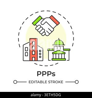 PPPs multi color concept icon Stock Vector