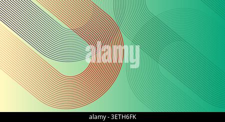Abstract background with intertwining curved lines in red, purple, and teal, light gradient, modern wavy pattern, smooth motion Stock Vector