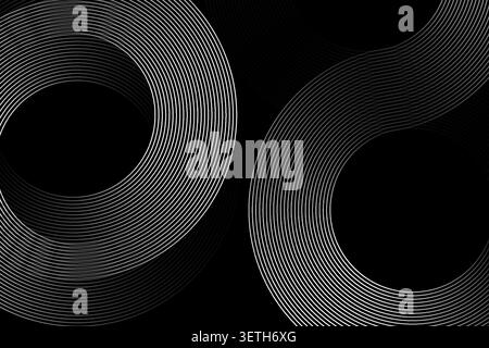 Abstract background red blue gradient, purple pink swirling lines, vibrant smooth wave motion, digital art, modern design, elegant curves. Stock Vector