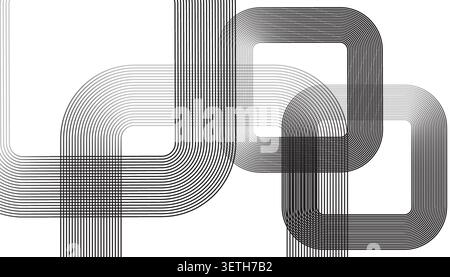 Abstract flowing lines in blue and pink on colorful gradient background, fluid forms, elegant movement, modern artistic design Stock Vector