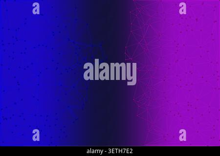 Digital network with star nodes. Gradient background, abstract art, geometric structure, connection concept, futuristic design, creative background. Stock Vector