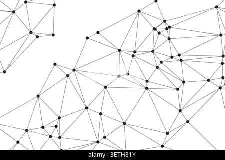 Intricate geometric design representing advanced computing power and digital intelligence. Suitable for wallpaper, brochure background, and promotiona Stock Vector