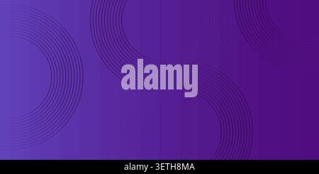 Elegant dark violet texture, minimal curved line art patterns, sophisticated digital design, smooth indigo gradient, professional backdrop for luxury Stock Vector
