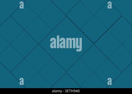 Abstract geometric pattern blue squares arranged diagonally with subtle shadows for depth, modern graphic design, clean background element Stock Vector