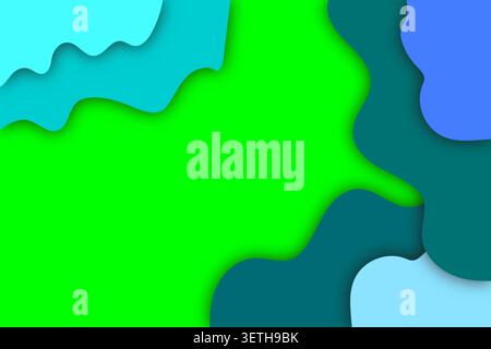 Abstract flowing shapes background, vibrant colors, soft shadows, dynamic design, modern art, geometric forms, colorful backdrop, minimal elements, cr Stock Vector