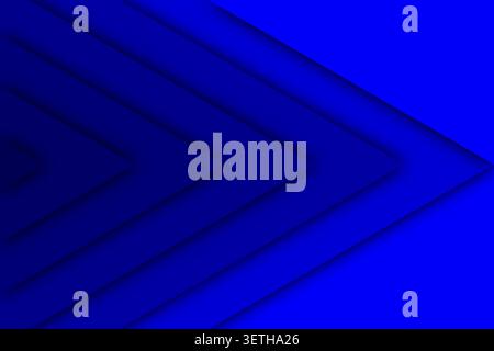 Modern abstract blue paper cut background with dynamic angular shapes, multiple layers, and a smooth gradient creating depth and dimension. Stock Vector