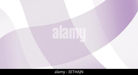 Soft ethereal abstract design featuring lilac colored linear flows. Graceful curved bands of fine lines intersect to create a sophisticated light aest Stock Vector
