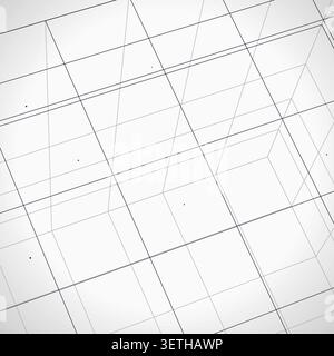 Abstract wire cube pattern with marketable vector styling for backgrounds, posters, and design templates. Stock Vector
