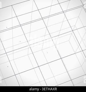Abstract wire cube pattern with marketable vector styling for backgrounds, posters, and design templates. Stock Vector