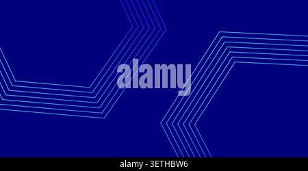 Dark blue abstract background, intersecting square lines. Modern geometric grid pattern, tech-inspired design. Dynamic graphic, contemporary look. Ide Stock Vector