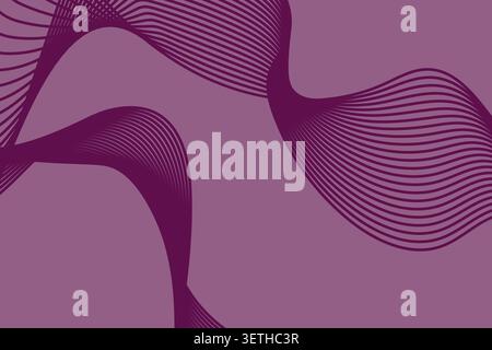Minimalist mint green flowing stripes with subtle artistic movement and modern design. Clean professional backdrop featuring delicate intersecting lin Stock Vector