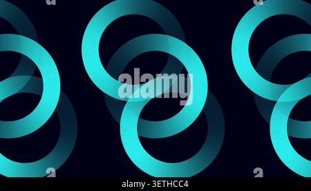 Abstract dark background with light blue curved shapes and overlapping lines. Dynamic visual texture creates a modern and technological aesthetic. Per Stock Vector