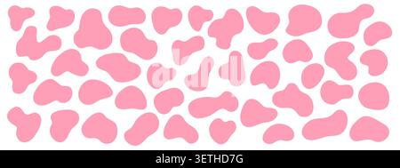 Abstract organic shapes and round blobs. Stock Vector