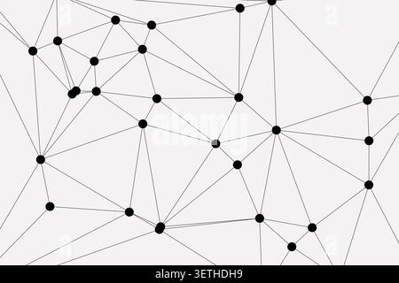 Creative abstract design representing social media connections business networks and information flow. Versatile technological backdrop for websites a Stock Vector