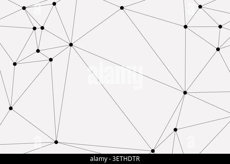 Elegant geometric pattern with black and white contrast. Suitable for healthcare biotechnology environmental science and modern architectural concepts Stock Vector