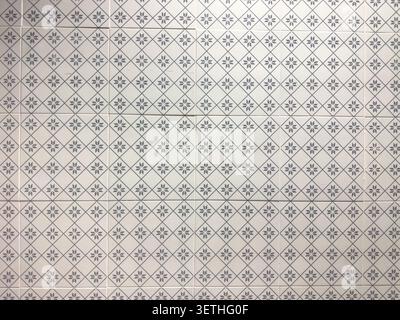 A view of a ceramic tile pattern, as background. Stock Photo