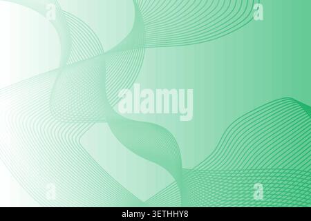 Abstract design flowing lines, gradient background, futuristic wave pattern, smooth curves, digital art, clean modern aesthetic Stock Vector