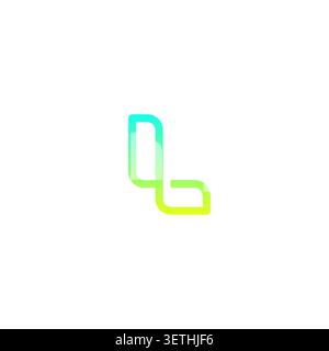 Letter L Line Logo Design Vector Stock Vector