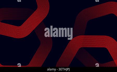Powerful composition of neon green parallel lines across dark corner, sleek gradient effect on stripes, high speed motion concept, minimalist tech aes Stock Vector