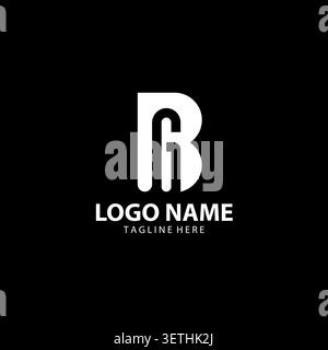 Unique display of initial collaboration B and G Stock Vector