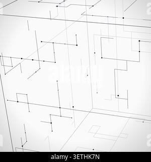 Wire Cube vector background with balanced copy space for microstock and commercial design projects. Stock Vector