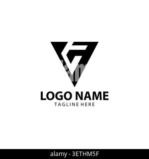Outstanding creative unique letter VG GV logo monogram icon design vector element. Stock Vector