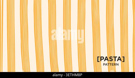 Vector abstract pasta pattern. Stock Vector