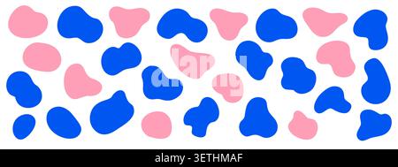Vector abstract organic blobs. Stock Vector