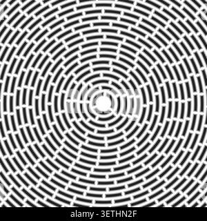 Segments centered. Abstract pattern. Solid cells in frame. Heavy weight. Large padding. Amazing vector illustration. Stock Vector