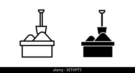 Sandbox icon set. Vector EPS 10. Stock Vector