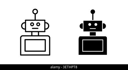 Robo icon set. Vector EPS 10. Stock Vector