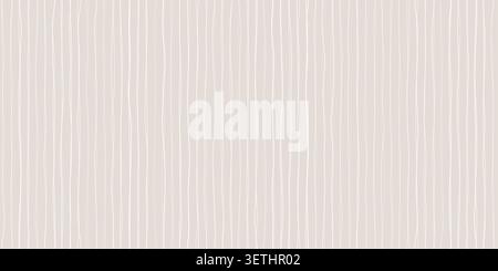 Delicate watercolor stripe pattern in ivory and beige tones. Hand-painted seamless background with thin vertical lines, perfect for baby textiles and Stock Vector