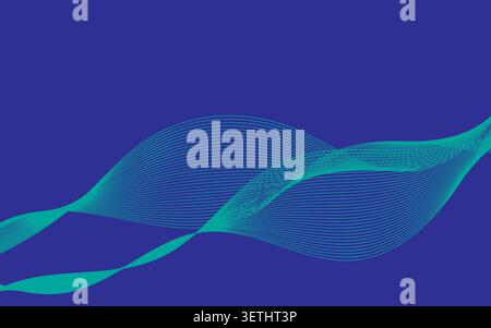 Soft purple flowing curves blending into vibrant magenta violet gradient background suitable for feminine branding beauty fashion advertising creative Stock Vector