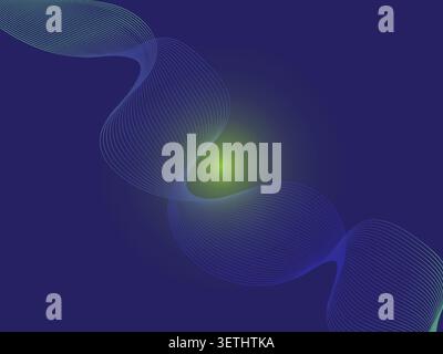 Dynamic abstract background with flowing red lines creating interconnected curves and loops on a dark background. Stock Vector
