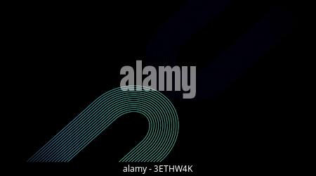 Simplified geometric light arcs representing connectivity and progress. Clean digital vector style with subtle gradient effects. Professional backgrou Stock Vector