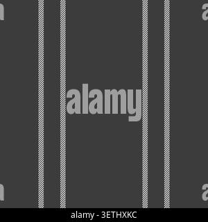 Parallel vertical stripes create a soft pattern with material inspired detail and clean vertical movement. Gray and white shades give the fabric backg Stock Vector